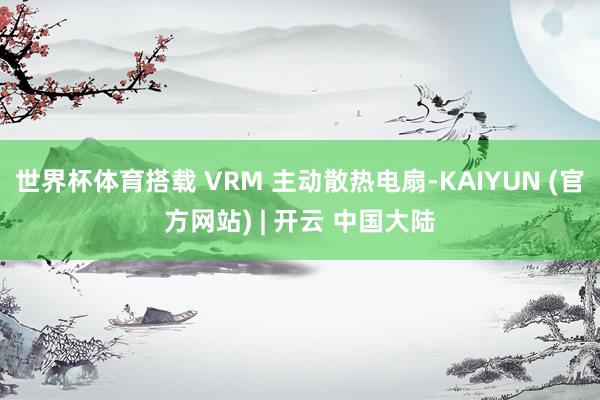 世界杯体育搭载 VRM 主动散热电扇-KAIYUN (官方网站) | 开云 中国大陆