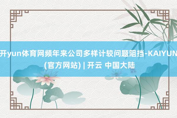 开yun体育网频年来公司多样计较问题阻挡-KAIYUN (官方网站) | 开云 中国大陆